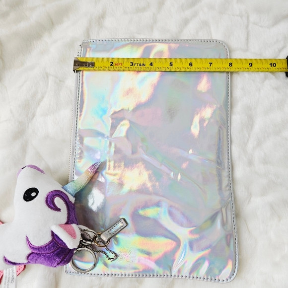 Iridescent Hologram Bag with Unicorn Charms - Picture 11 of 11